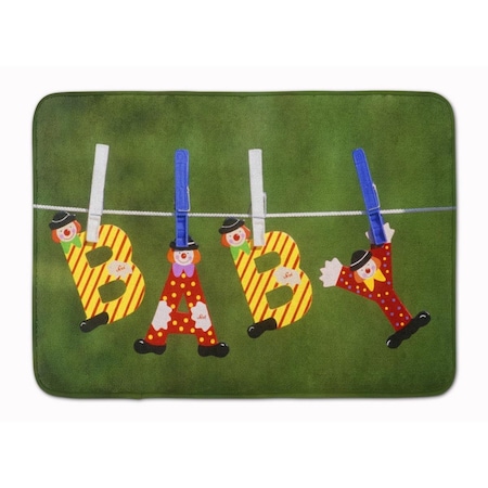 Carolines Treasures New Baby Clown Clothesline Machine Washable Memory Foam Mat APH5091RUG